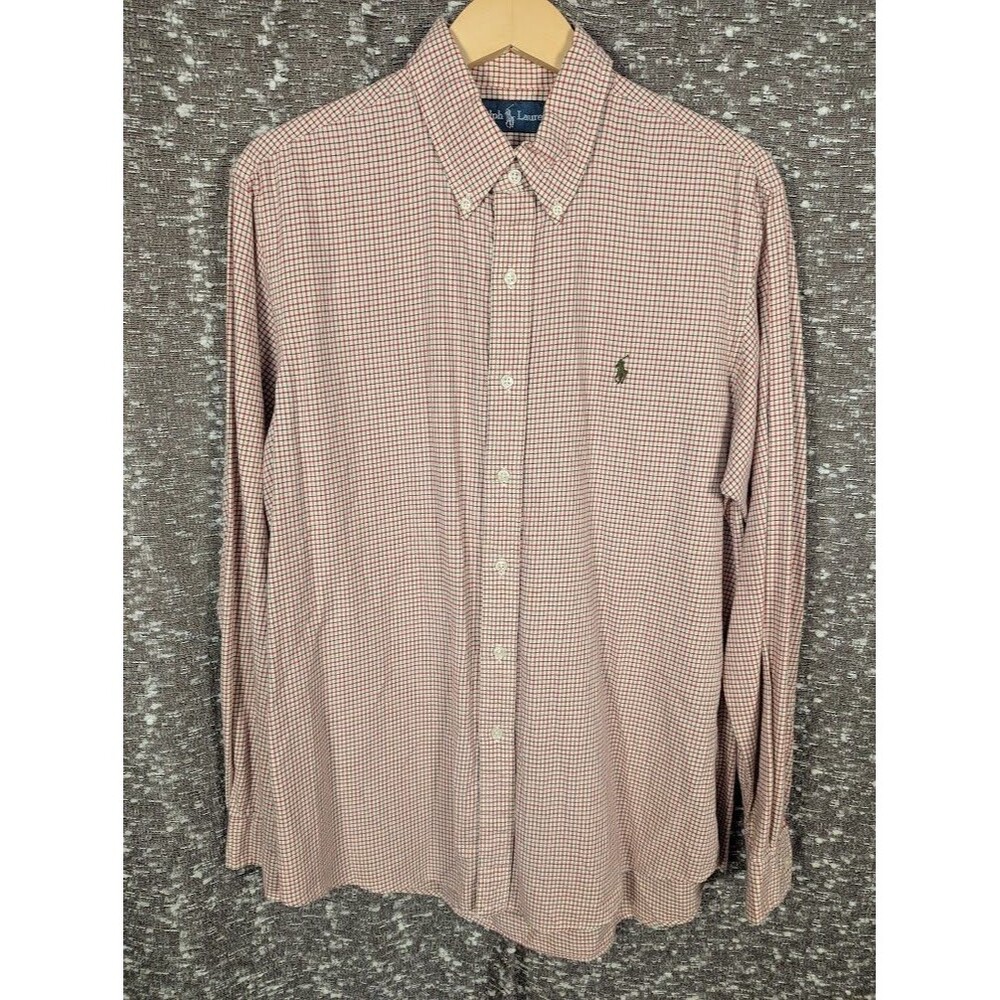 Ralph Lauren Men's Large‎ Button Up Collared Shirt Embroidered Logo